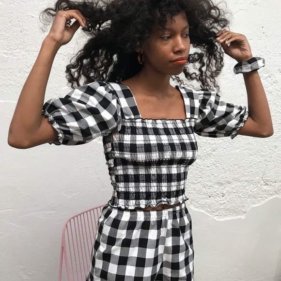 Lisa Says Gah Tops - LSG Gingham Toni Top